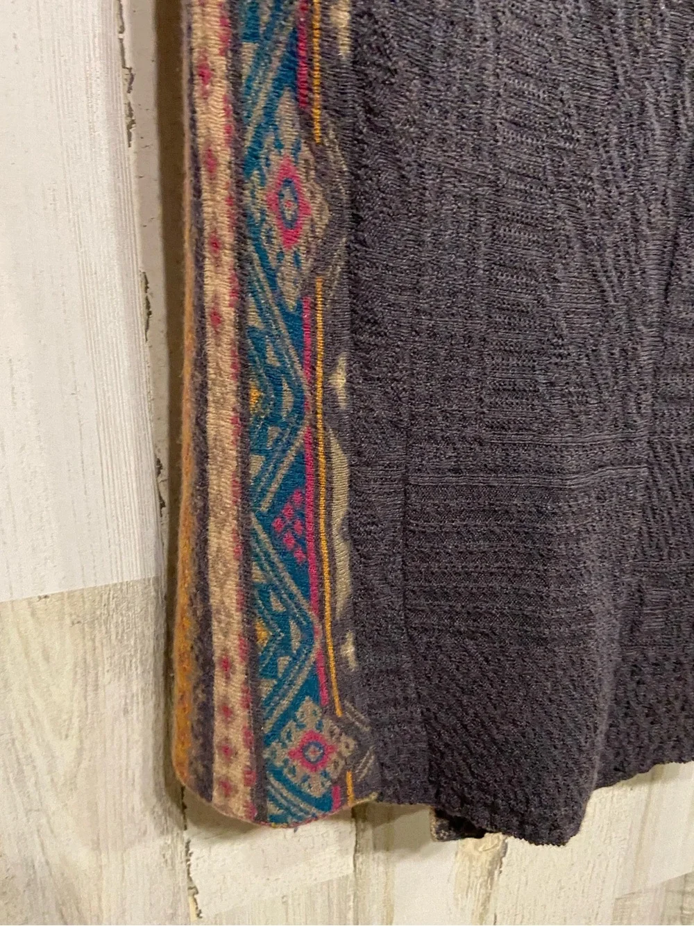 IVKO Grey Colorful Wool Tie Wrap Cardigan Sweater 44